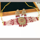 FS Collection  Gold Plated Crystal Stone Necklace Set