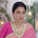FS Collection Gold Plated Kundan Stone Necklace Set