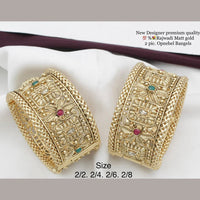 FS Collection Gold Plated Bangles Set