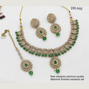 FS Collection Gold Plated Crystal Stone Necklace Set