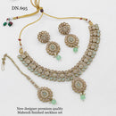 FS Collection Gold Plated Crystal Stone Necklace Set