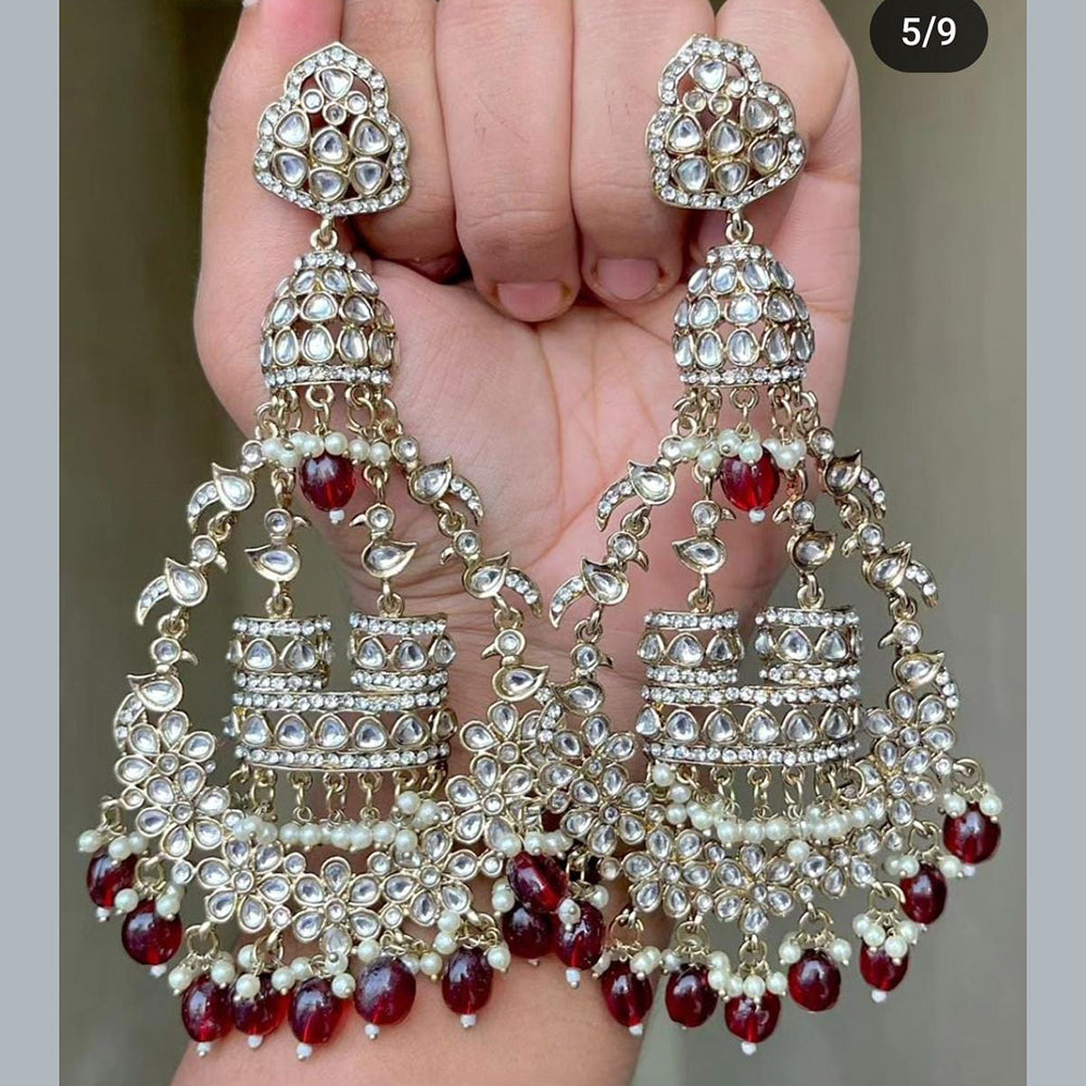 FS Collection Silver Plated Dangler Earrings