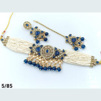 FS Collection Gold Plated Choker Necklace Set