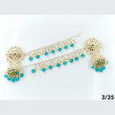 FS Collection Gold Plated Kanchain Jhumki Earrings