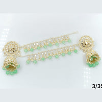 FS Collection Gold Plated Kanchain Jhumki Earrings