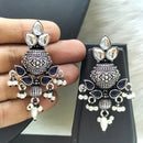 FS Collection Oxidised Plated Dangler Earrings
