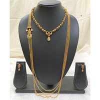 FS Collection Gold Plated AD Stone Necklace Set
