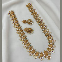 FS Collection Gold Plated Long Necklace Set