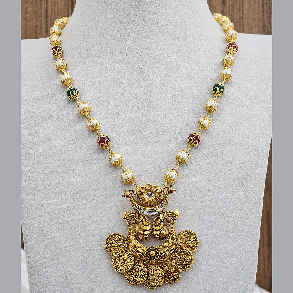 FS Collection Gold Plated Long Necklace