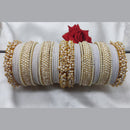 FS Collection Gold Plated Velvet  Bangles Set