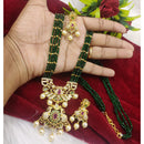 FS Collection Gold Plated Austrian Stone Long Necklace Set