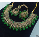 FS Collection Gold Plated Crystal Stone Necklace Set