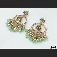 FS Collection Gold Plated Beads Dangler Earrings