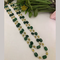 FS Collection Gold Plated Beads Long Necklace