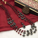 FS Collection Gold Plated Beads Long Necklace Set