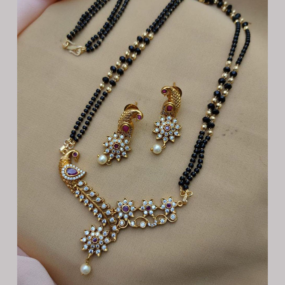 FS Collection Gold Plated Austrian Stone Manglasutra