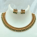 FS Collection Gold Plated Pota Stone Necklace Set