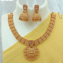 FS Collection Gold Plated Temple Necklace Set