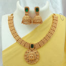 FS Collection Gold Plated Temple Necklace Set