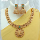 FS Collection Gold Plated Temple Necklace Set