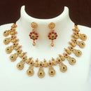 FS Collection Gold Plated Pota Stone Necklace Set