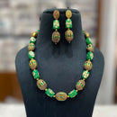 FS Collection Gold Plated Beads Necklace Set