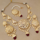 Fs Collection Gold Plated Necklace Set