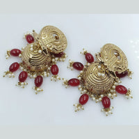 FS Collection Gold Plated Jhumki Earrings