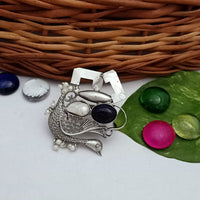 FS Collection Oxidised Plated Adjustable Ring