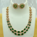 FS Collection Gold Plated Crystal Stone Necklace Set