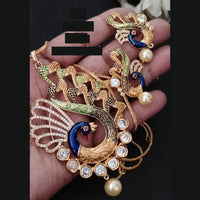 FS Collection Gold Plated AD Chain Pendent Set