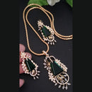 FS Collection Gold Plated AD Chain Pendent Set
