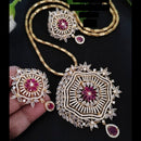 FS Collection Gold Plated AD Chain Pendent Set