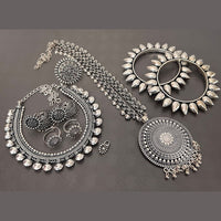 FS Collection Oxidised Plated Jewellery Combo