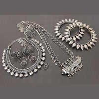 FS Collection Oxidised Plated Jewellery Combo