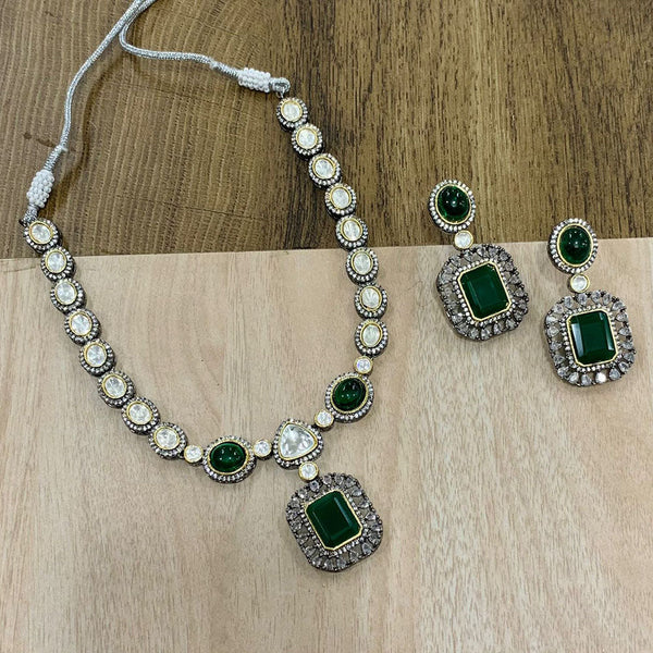 Fs Collection 2 Tone AD Necklace Set