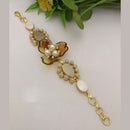 FS Collection Gold Plated Pearl Bracelet