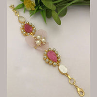 FS Collection Gold Plated Pearl Bracelet