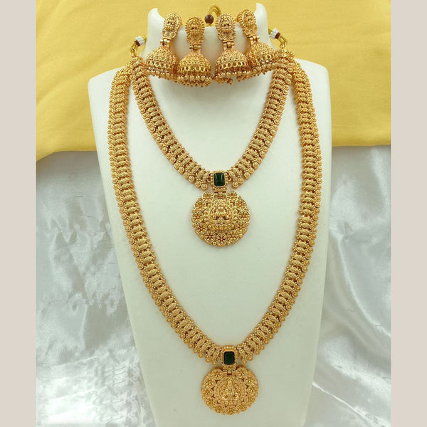 FS Collection Gold Plated Temple Necklace Combo