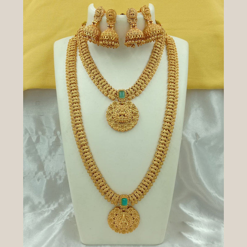 FS Collection Gold Plated Temple Necklace Combo