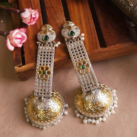 FS Collection Gold Plated Jhumki Earrings