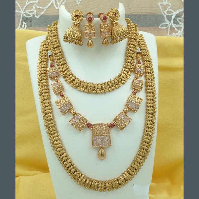 FS Collection Gold Plated Necklace Combo