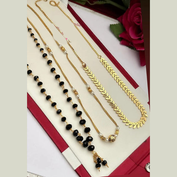 FS Collection Gold Plated Pearls Combo Set