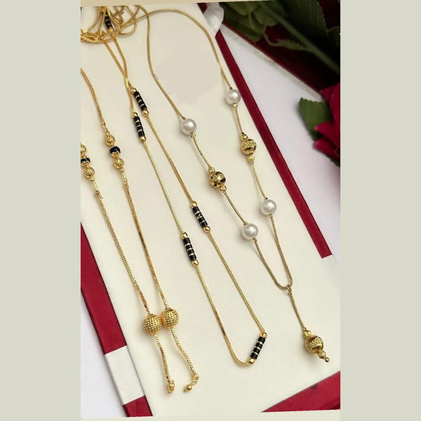 FS Collection Gold Plated Pearls Combo Set