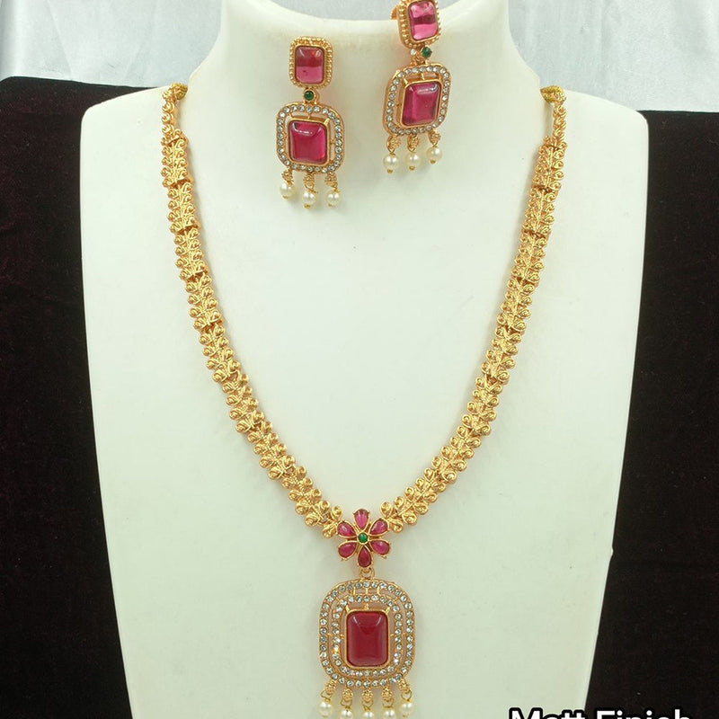 FS Collection Gold Plated Austrian Stone Necklace Set