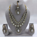 FS Collection 2 Tone Plated Pota Stone And Austrian Stone Necklace Set