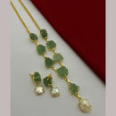 FS Collection Gold Plated Mother Of Pearls Necklace Set