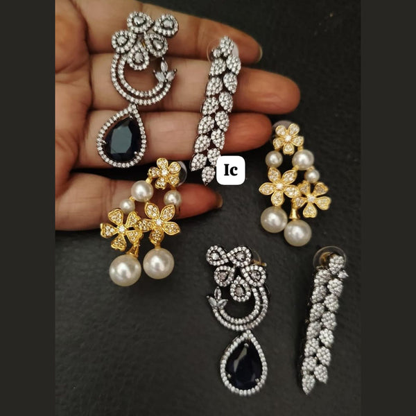 FS Collection  AD Dangler Earrings Combo