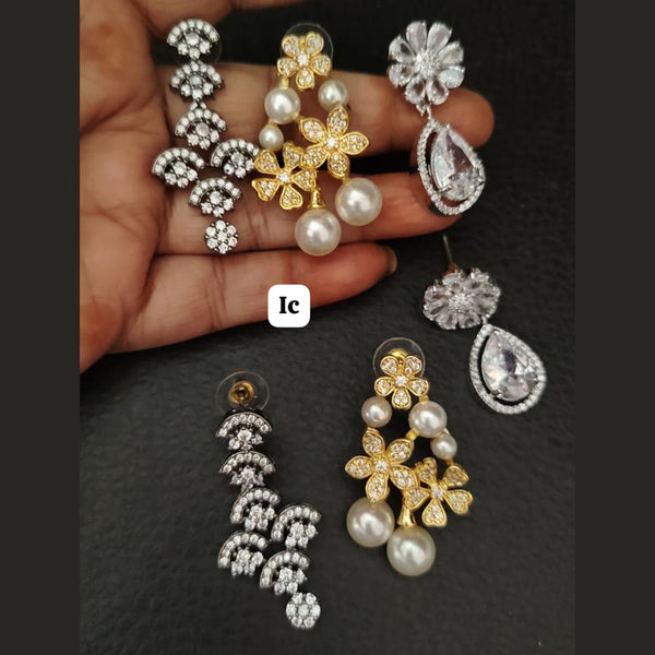 FS Collection  AD Dangler Earrings Combo