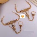 FS Collection Gold Plated Pota Stone Hand Harness